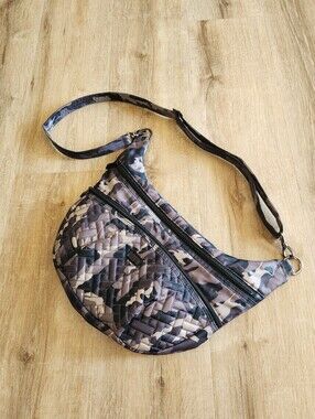 Lug Hippy Midnight Camo Camouflage Print Crossbody Purse
